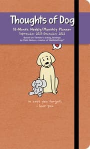 Cover von Thoughts of Dog 16-Month 2021-2022 Weekly/Monthly Planner Calendar