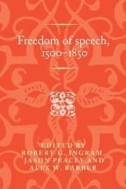 Cover von Freedom of speech, 1500-1850