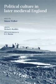 Cover von Political culture in later medieval England