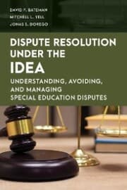 Cover von Dispute Resolution Under the IDEA