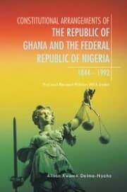 Cover von Constitutional Arrangements of the Republic of Ghana and Federal Republic of Nigeria, 1844 -1992