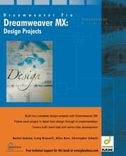 Cover von Dreamweaver MX Design Projects