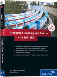Cover von Production Planning and Control with SAP ERP