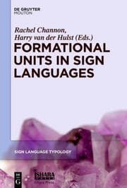 Cover von Formational Units in Sign Languages