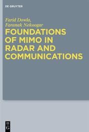 Cover von Foundations of MIMO in Radar and Communications