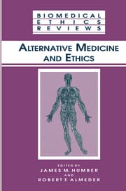 Cover von Alternative Medicine and Ethics