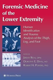 Cover von Forensic Medicine of the Lower Extremity