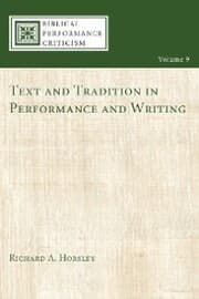 Cover von Text and Tradition in Performance and Writing