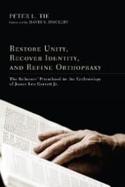 Cover von Restore Unity, Recover Identity, and Refine Orthopraxy