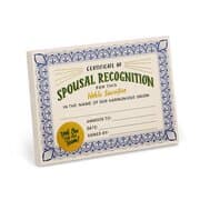 Cover von Em & Friends Spousal Recognition Certificate Notepads (New Version)