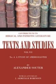 Cover von A Study of Ambrosiaster