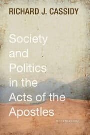 Cover von Society and Politics in the Acts of the Apostles