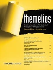 Cover von Themelios, Volume 38, Issue 3