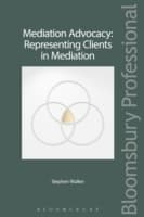 Cover von Mediation Advocacy: Representing Clients in Mediation