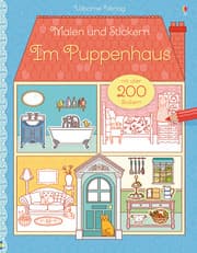 Cover von Malen und Stickern: Im Puppenhaus