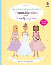 Cover von Mein großes Anziehpuppen-Stickerbuch: Traumhochzeit und Brautjungfern