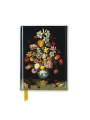 Cover von Premium Notizbuch DIN A6: Bosschaert the Elder, Stillleben - Blumen in Wan-Li-Vase