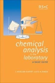 Cover von Chemical Analysis in the Laboratory