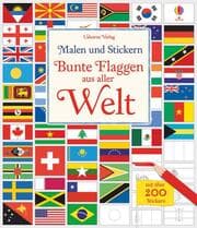 Cover von Malen und Stickern: Bunte Flaggen aus aller Welt