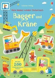 Cover von Mein Immer-wieder-Stickerbuch: Bagger und Kräne