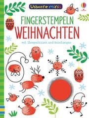 Cover von Usborne Minis - Fingerstempeln: Weihnachten