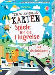 Cover von Tschüss-Langeweile-Karten: Spiele für die Flugreise