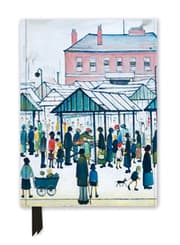 Cover von Premium Notizbuch DIN A5: L. S. Lowry, Marktszene in der Nordstadt