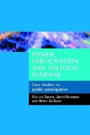 Cover von Power, participation and political renewal