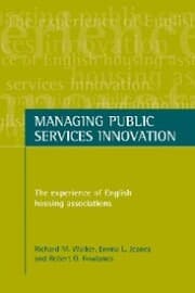 Cover von Managing public services innovation