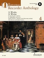 Cover von Baroque Recorder Anthology 4