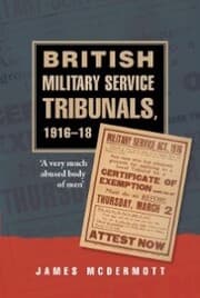 Cover von British Military Service Tribunals, 1916-18