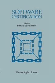 Cover von Software Certification