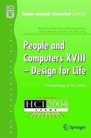 Cover von People and Computers XVIII - Design for Life