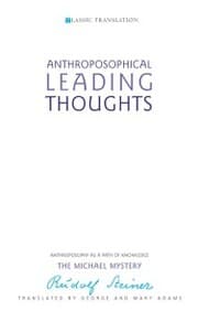 Cover von Anthroposophical Leading Thoughts