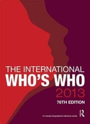 Cover von The International Who's Who 2013