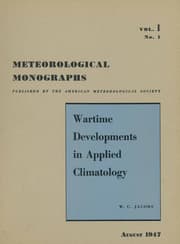 Cover von Wartime Developments in Applied Climatology