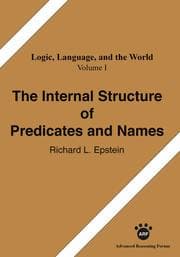 Cover von The Internal Structure of Predicates and Names