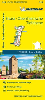 Cover von Michelin Elsass, Oberrheinische Tiefebene/Haut-Rhin, Bas-Rhin, Territoire de Belfort