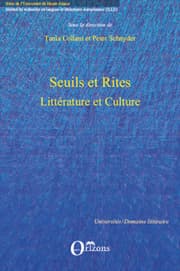 Cover von SEUILS ET RITES, LITTERATURE ET CULTURE