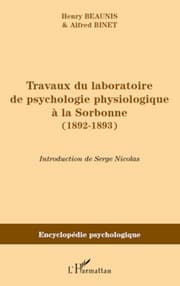 Cover von Travaux du laboratoire de psychologie physiologique à la Sorbonne (1892-1893)