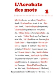 Cover von L'Acrobate des mots n°1 - Eté 2013
