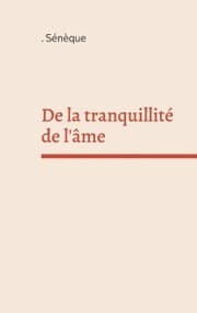 Cover von De la tranquillité de l'âme