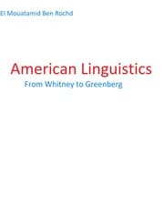 Cover von American linguistics