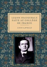Cover von Leçon inaugurale faite au COLLÈGE DE FRANCE le 2 Décembre 1941
