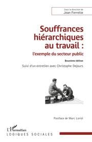 Cover von Souffrances hiérarchiques au travail : l'exemple du secteur public