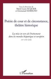 Cover von Poésie de cour et de circonstance, théâtre historique