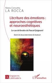 Cover von L'écriture des émotions : approches cognitives et neuroesthétiques