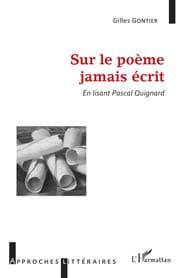 Cover von Sur le poème jamais écrit