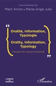 Cover von Oralité, Information, Typologie