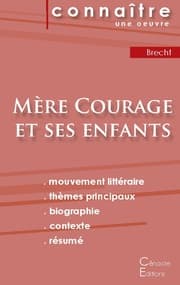 Cover von Fiche de lecture Mère Courage et ses enfants de Bertolt Brecht (Analyse littéraire de référence et résumé complet)
